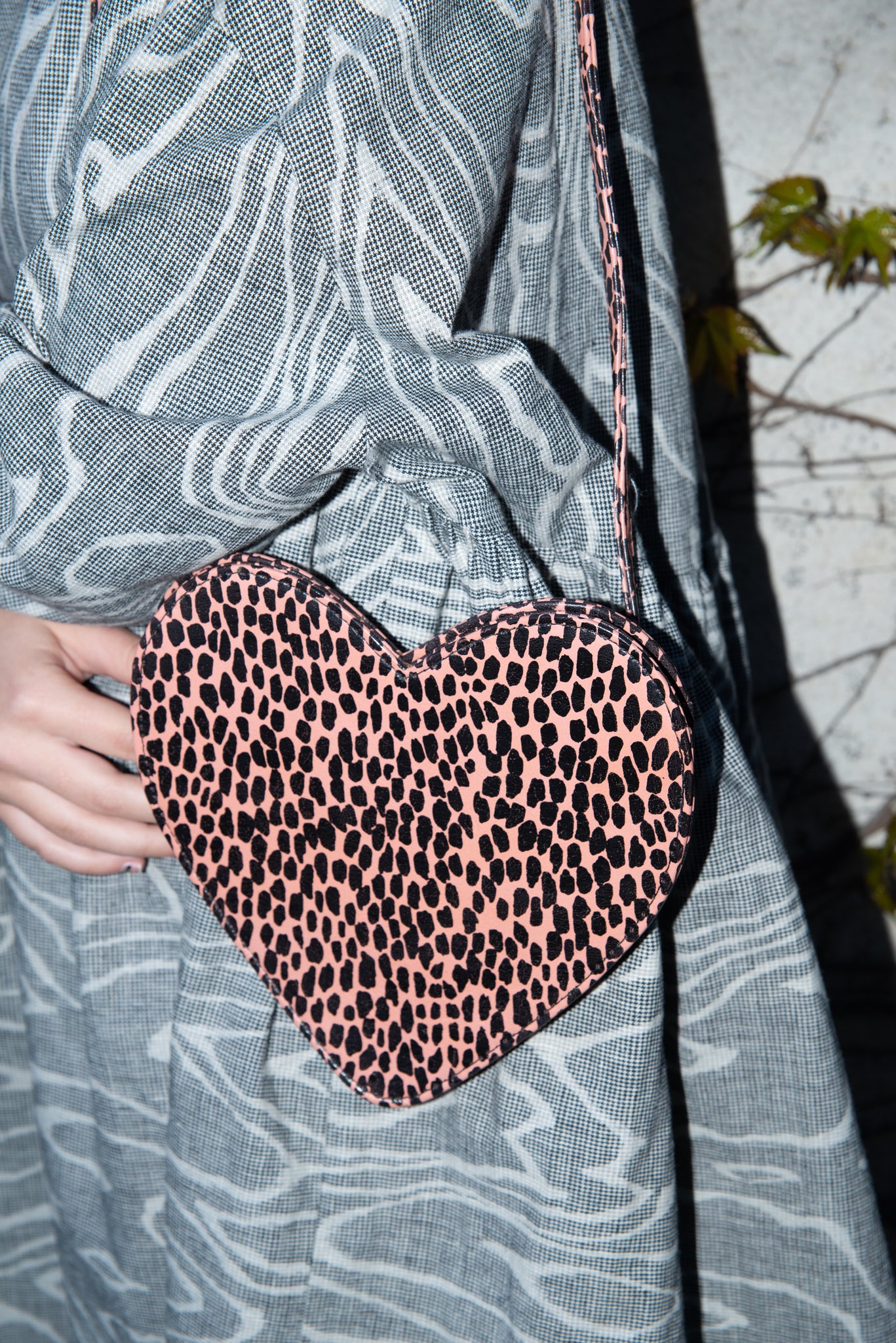 Heart Fanny Pack | Pink Leopard