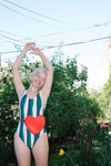 Heart Fanny Pack | Cherry Metallic